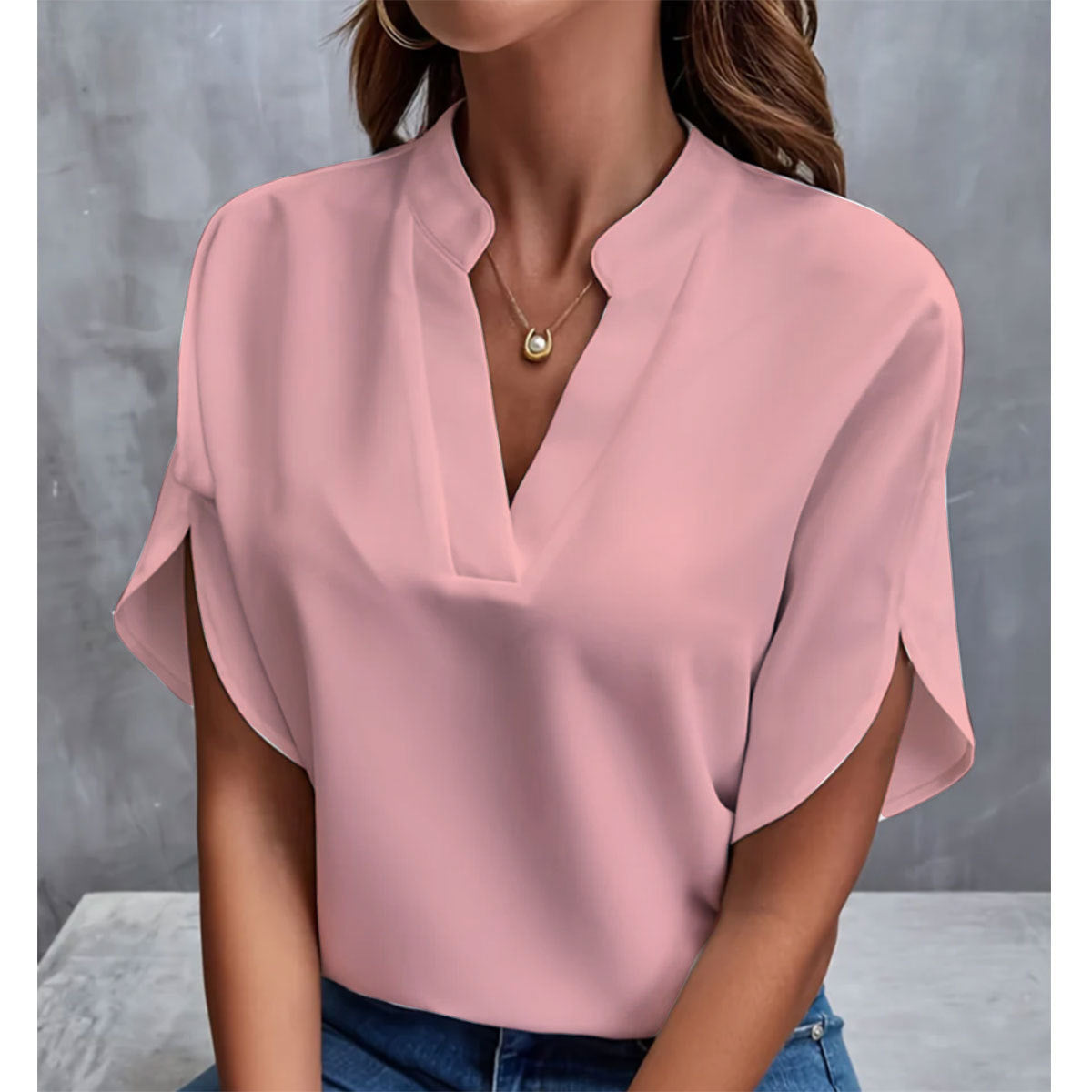 Chemise en chiffon à manches