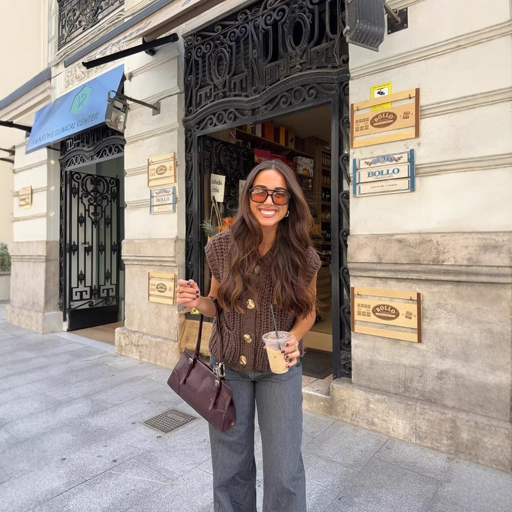 Gilet Maille Épaisse